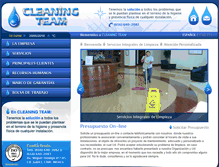 Tablet Screenshot of cleaningteam.com.mx